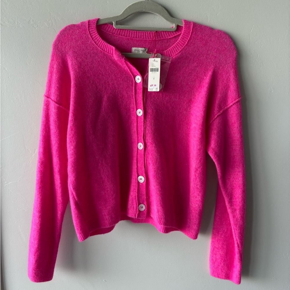 Anthropologie crew-neck cardigan sweater